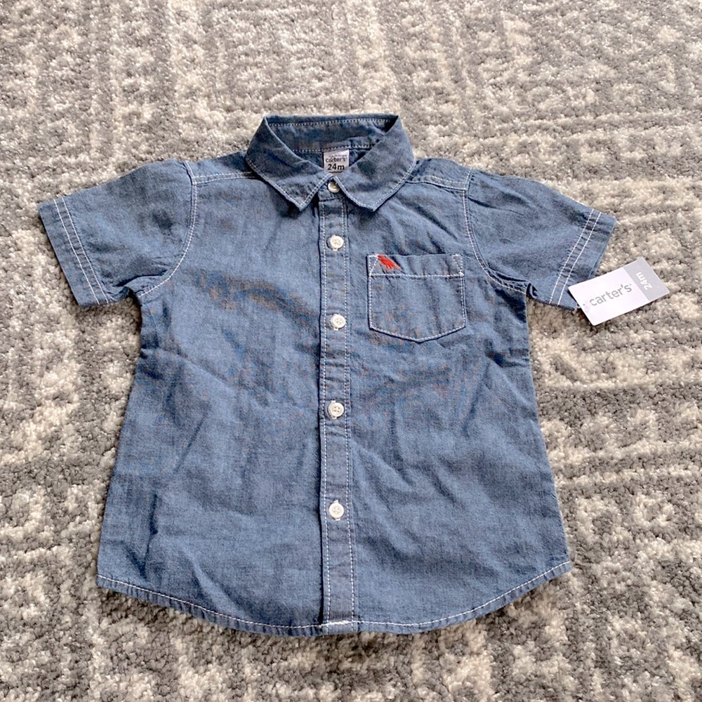 Brand new never been worn toddler boy shirt